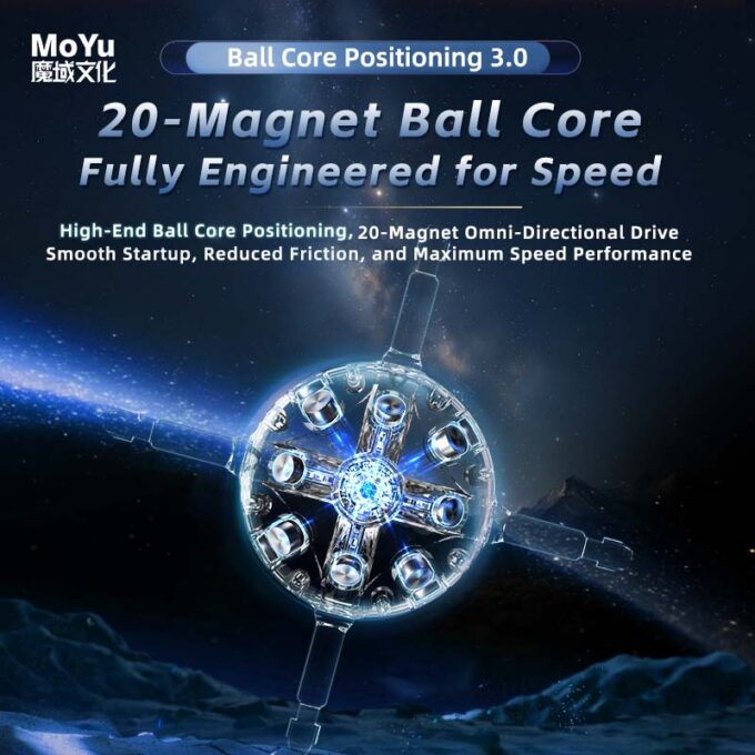 MoYu WeiLong V11 3x3 Maglev 20-Magnet Ball Core UV